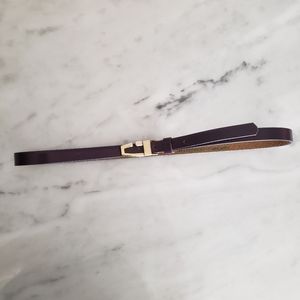 Vintage Purple & Gold Leather Belt